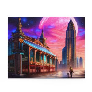 neon church inspired Puzzle (120, 252, 500-Piece)